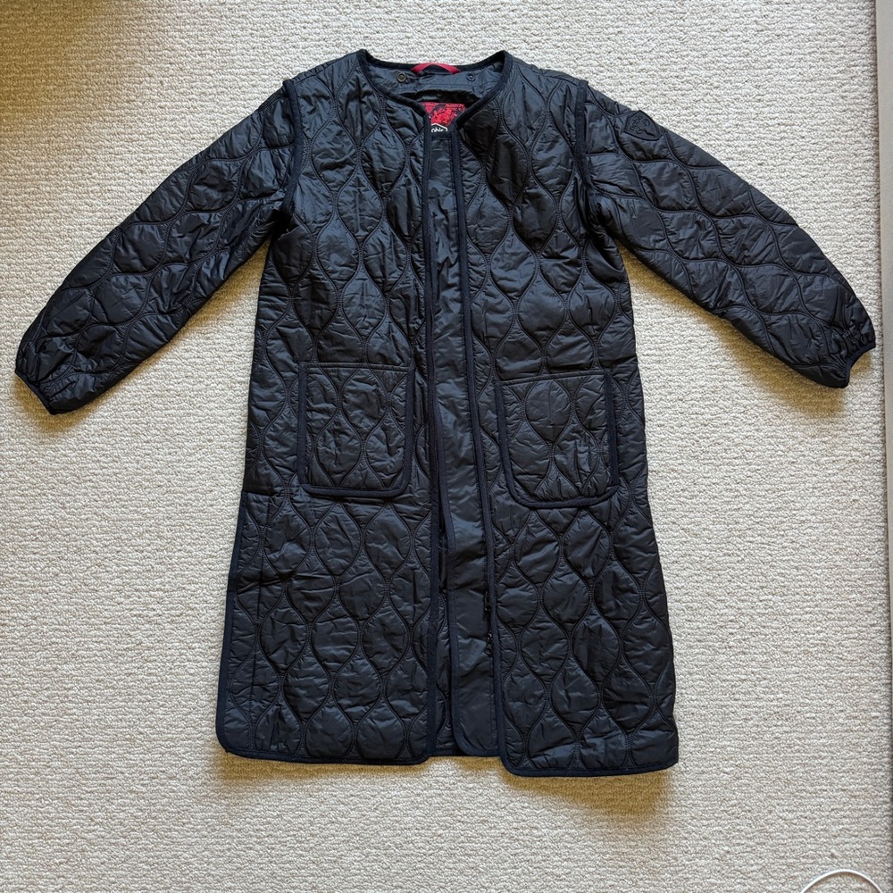 Quilted liner jacket with pockets